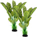 12 inch silk aquarium plants, artificial green decorations for fish tank, aquarium decor 2 pack