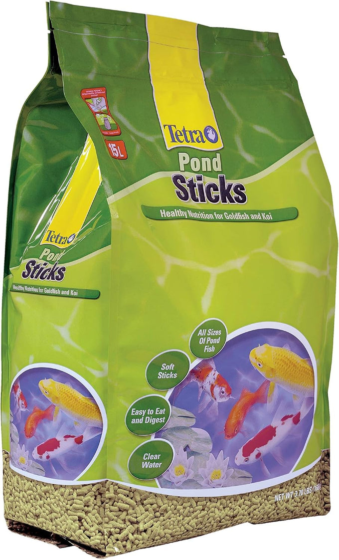 TetraPond Pond Sticks for Goldfish and Koi, 2.53 Pounds, Soft Sticks for Easy Digestion