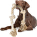 Fida Cotton Rope Dog Toy for Large/Medium Aggressive Chewers, 3 Feet 5 Knots, Tug of War and Teeth Cleaning