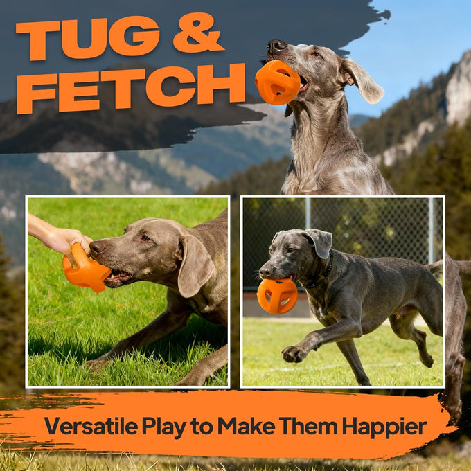 fida natural rubber dog balls for aggressive chewers 4.5 x 4.5 inches non-toxic durable