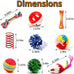 46 PCS cat toys for indoor cats kittens exercise, colorful spring toys crinkle mouse ball mint catnip gift