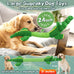 WOWBALA interactive squeaky dog chew toy for small, medium & large dogs, crocodile-shaped, plush, crinkle paper, 24-inch length