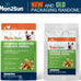 MON2SUN 4-Inch Chicken Wrapped Calcium Bones, 10oz for Puppies & Small Dogs