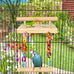 frgkbtm bird perch cage toy wooden platform play gym for parrots, green cheeks, lovebirds, chinchillas, hamsters, budgies