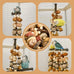 natural apple wood parrot chew toy multi-functional cage hanging foraging toy for small medium birds
