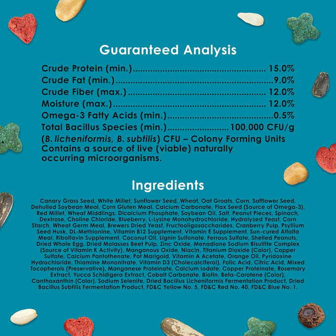Kaytee Forti-Diet Pro Health Nourish+Protect Cockatiel Food, 5 pounds, Comprehensive Nutrition, Digestive Health, Immune Support