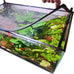 Magnetic aquarium cover mesh for curved fish tanks up to 13.12 feet long, fish-safe and adjustable