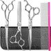 GLADOG Professional 5 in 1 Dog Grooming Scissors Set with Rounded Tips, Sharp and Heavy-duty Pet Grooming Shears for Cats
