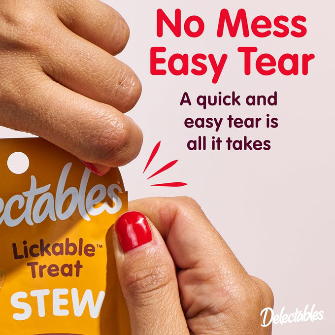 Delectables Lickable Treat Bisque Variety Pack, 30ct, Grain-Free, No Fillers, No Preservatives