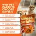 Davie's 100% Natural Sweet Potato Dog Chews, Low Fat, Low Allergenic, 1 lb. Bag