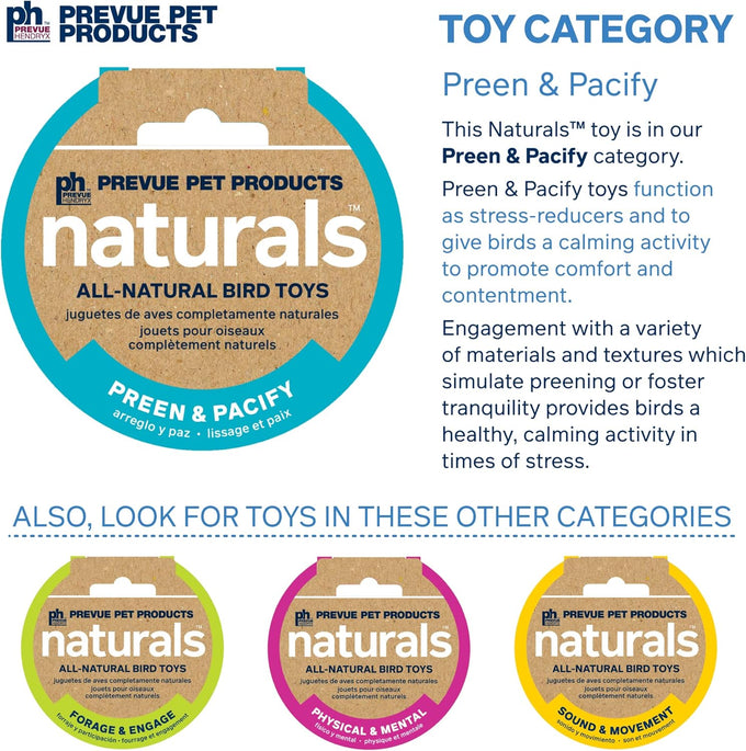Naturals Preen & Pacify Woodland Harvest Bird Toy by Pervue Pet Products