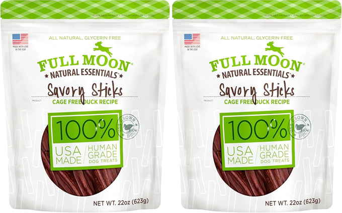 Full Moon Human Grade Beef Savory Sticks Dog Treats, 22 Ounce, US-Grown, 1.375 Pound
