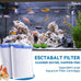 Tetra Whisper Bio-Bag Filter Cartridges Large, 6-in-1 16-Pack for 20-60 Gallon Aquariums, Low-Dust Install