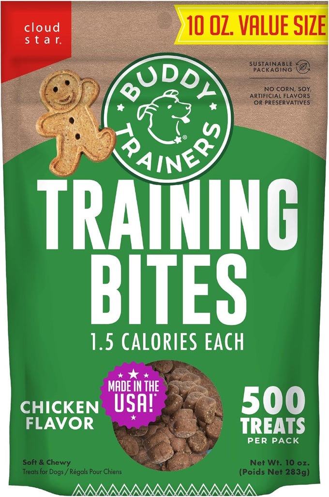 Buddy Biscuits Trainers Chicken Flavor Soft & Chewy 10 oz. Training Bites for Dogs Made in USA