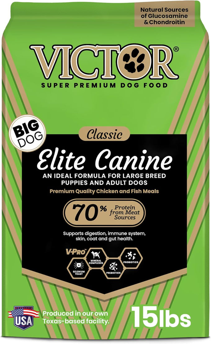 VICTOR 25% Protein Gluten-Free Large Breed Dog Food, 40lb