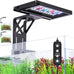 seaoura 24/7 cycle aquarium light for 12-20 inch tanks, full spectrum + 7 colors, adjustable brightness and height, 20w