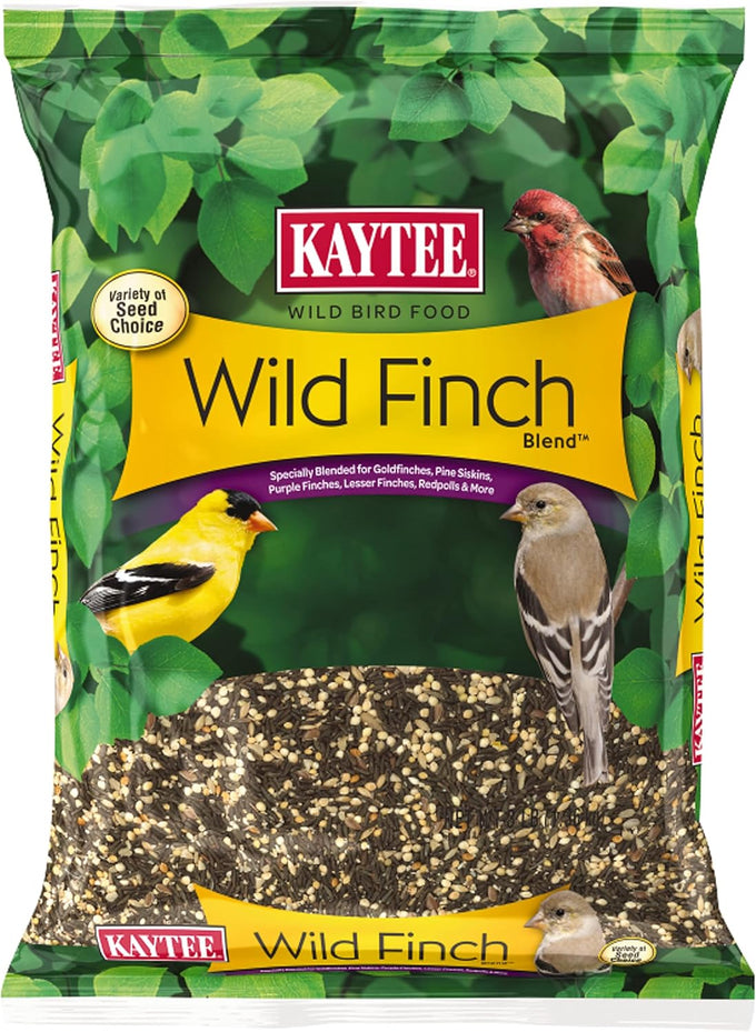 Kaytee Wild Finch Food Blend, 3 lb, sunflower chips, small grains, high-energy seeds, finches, year-round diet