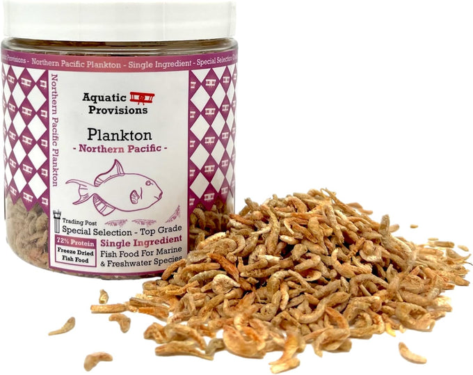 Aquatic Provisions Northern Pacific Plankton 1.25 oz High Protein Freeze Dried Fish Food For Aquariums