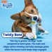 Hartz Chew 'n Clean Twisty Bone Dog Chew Toy, Bacon Scented, Extra Small for Moderate Chewers
