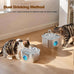 cat stainless steel water fountain 304 for cats/dog indoor automatic watering