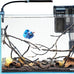 NICREW 2.5 gallon nano nature aquarium kit, black, ultra-clear glass, rimless desktop fish tank with light and filter