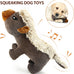 IOKHEIRA Dog Plush Toys for Aggressive Chewers, Grey, Medium and Large Breed