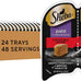 sheba perfect portions wet cat food pate tender beef entree 2.6 oz twin-pack trays, cat food wet recipe, 24 count