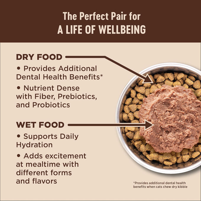 Wellness CORE+ Adult Dry Cat Food for Indoor Cats, Natural, Grain Free Kibble, Chicken, Turkey and Chicken Meal Recipe, 5 lb Bag