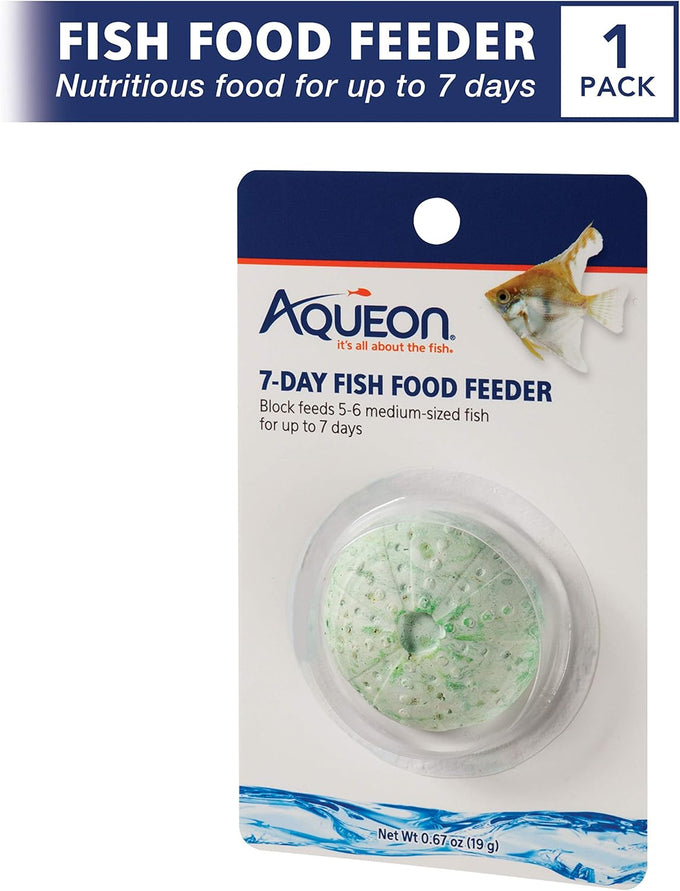 Aqueon 7 day tropical fish slow-release food for up to 6 medium-sized fish, 1 pack