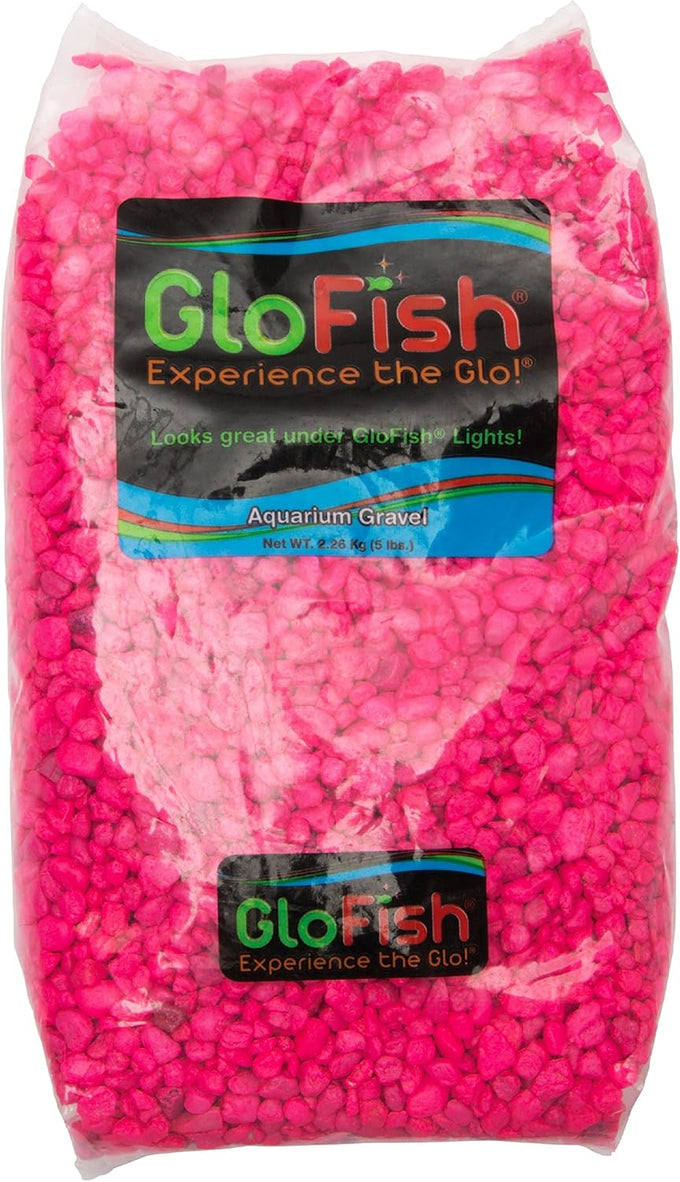 GloFish aquarium gravel, 5 pounds, pink, green and blue mix, for GloFish tanks
