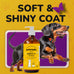 Omega 3 Fish Oil for Dogs Skin and Coat - Wild Alaskan Pollock Oil Liquid EPA & DHA Supplements 16 Fl Oz
