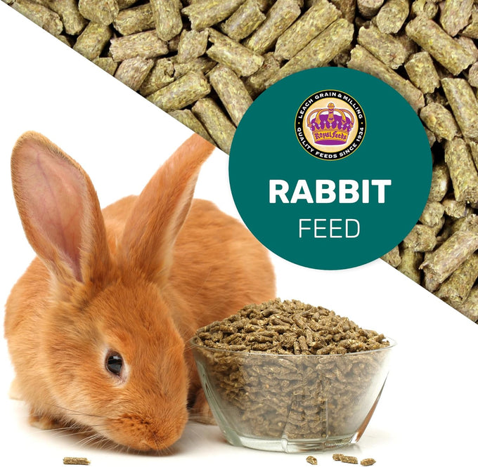 Leach Alfalfa Rabbit Pellets, 5 lbs, All Natural, Healthy Bones, Teeth, and Digestion, Essential Vitamins