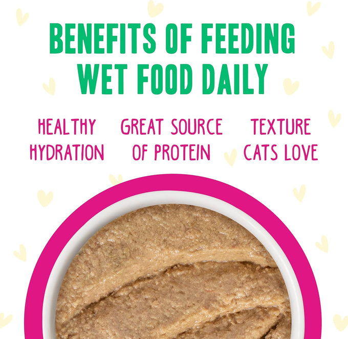 Weruva B.F.F. Play Chicken, Duck & Turkey Paté Lovers Wet Cat Food, 5.5oz Can (Pack of 8)