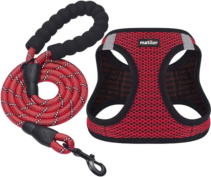 Matilor dog step-in breathable mesh vest harness for small medium dogs
