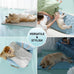 LE SURE extra large dog cooling mat for XL dogs, 44x30, breathable, thin, portable, washable, blue