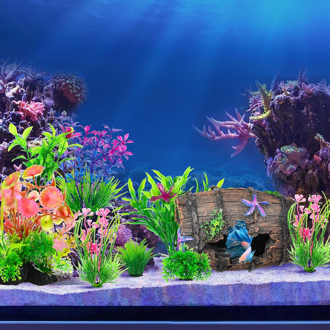 cousduobe starfish barrel aquarium plants betta fish tank decorations 1pc 8pcs 2.8in 4in