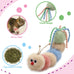 Soft caterpillar kicker for indoor cats, with rattle, ribbon, and catnip, bite resistant, for all ages.