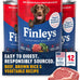 Finley's Wet Dog Food, Salmon, Brown Rice & Vegetable Pate, Real Ingredients, Canned Topper, 12.5oz, 12 Cans
