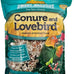 Premium conure and lovebird bird food, 4 lbs triple cleaned seed mix with natural ingredients