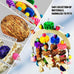 Natural Corncob Wooden Mango Solids Chew Toys for Small & Medium Parrots African Greys Cockatiels Lovebirds Bird Cage Accessories