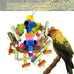 Parrot toys for African grey parrots, cockatoos, small macaws, 100% natural wooden chew toys and bird cage accessories