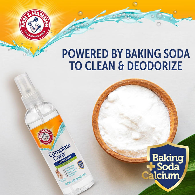 Arm & Hammer Complete Care Dog Dental Spray, 6 Fl Oz, Mint Flavor, Brushless Breath Freshener with Baking Soda and Calcium