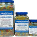 Premium Vitamin Enriched Tropical Fish Flakes with Krill, Spirulina, and Color Enhancers, plus Pellet and Wafer Mix, for All Tropical Fish in a 2oz Jar