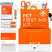 Arca Pet dog & cat first aid kit, vet-endorsed travel essentials with digital thermometer, muzzle, & mini first aid pouch