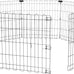 Amazon Basics Foldable Octagonal Metal Exercise Dog Playpen, 8 Panels, Extra Small, 24x24 Inches, Black