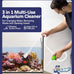Luigi's Aquarium Gravel Vacuum for Water Changes and Cleaning - Hand Siphon Hose with Filter - Turtle Tank Accessories