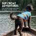 Asenk Dog Life Jacket for Swimming, Boating, Reflective & Adjustable, Small to Large Dogs, Blue, Size S