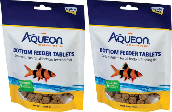 Aqueon bottom feeder tablets for Cory catfish and other bottom dwelling fish, 3 ounces, 11mm diameter