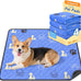 WanpeeGoo 18x24 Grey Polyester Washable Non-Slip Reusable Dog Training Pads, 4 Pack for Pet Whelping, Crate, Bed