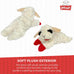 Multipet Lamb Chop Squeaky Dog Plush Toy - 10" Creampuff for Small & Medium Dogs